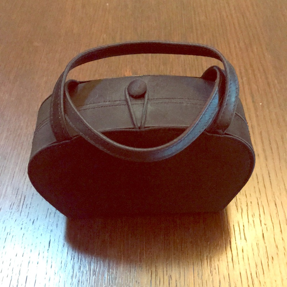 Black Satin Evening Bag